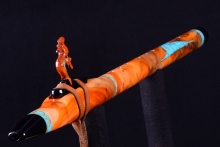 Pernambuco Burl Native American Flute, Minor, Mid F#-4, #I23E